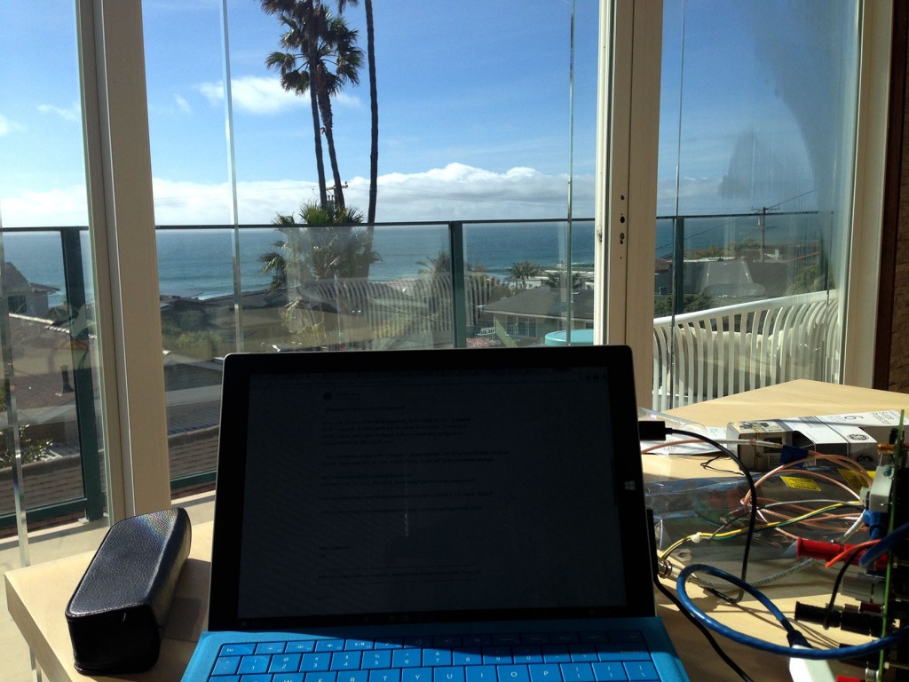 The view from my workspace at Outsite San Diego