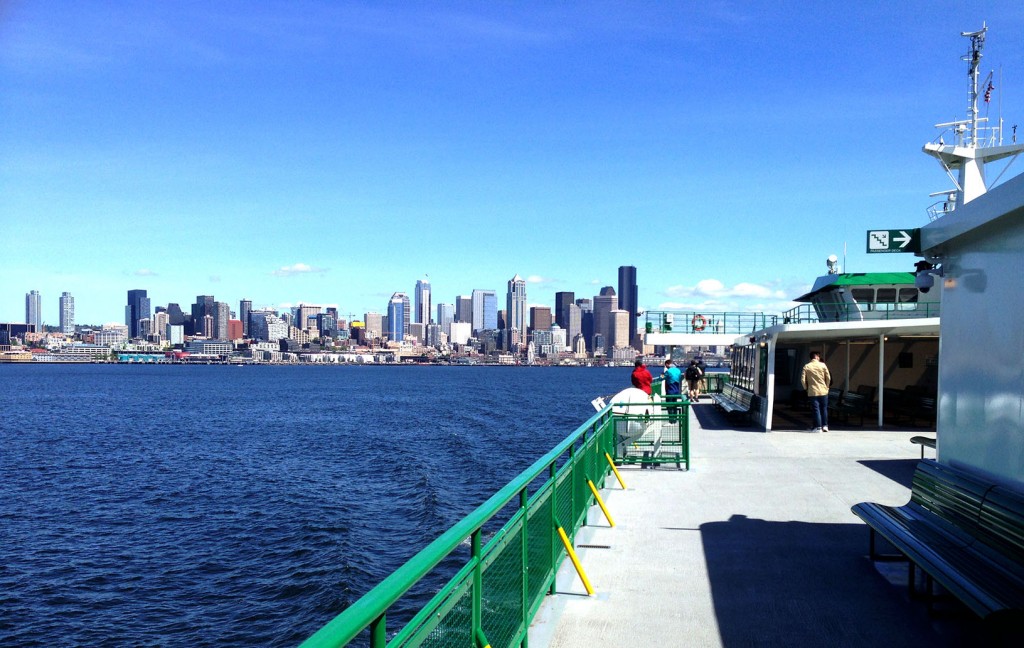 Seattle Cityscape from the Bainbridge Ferry