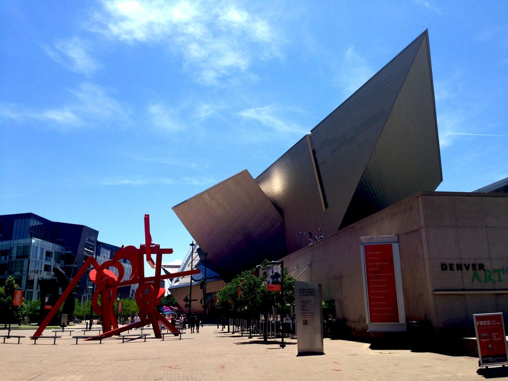 The Denver Art Museum, like the art within it, evoke the brain at play. The Architecture plays with the natural mountainous landscape that paints the western Denver skyline.