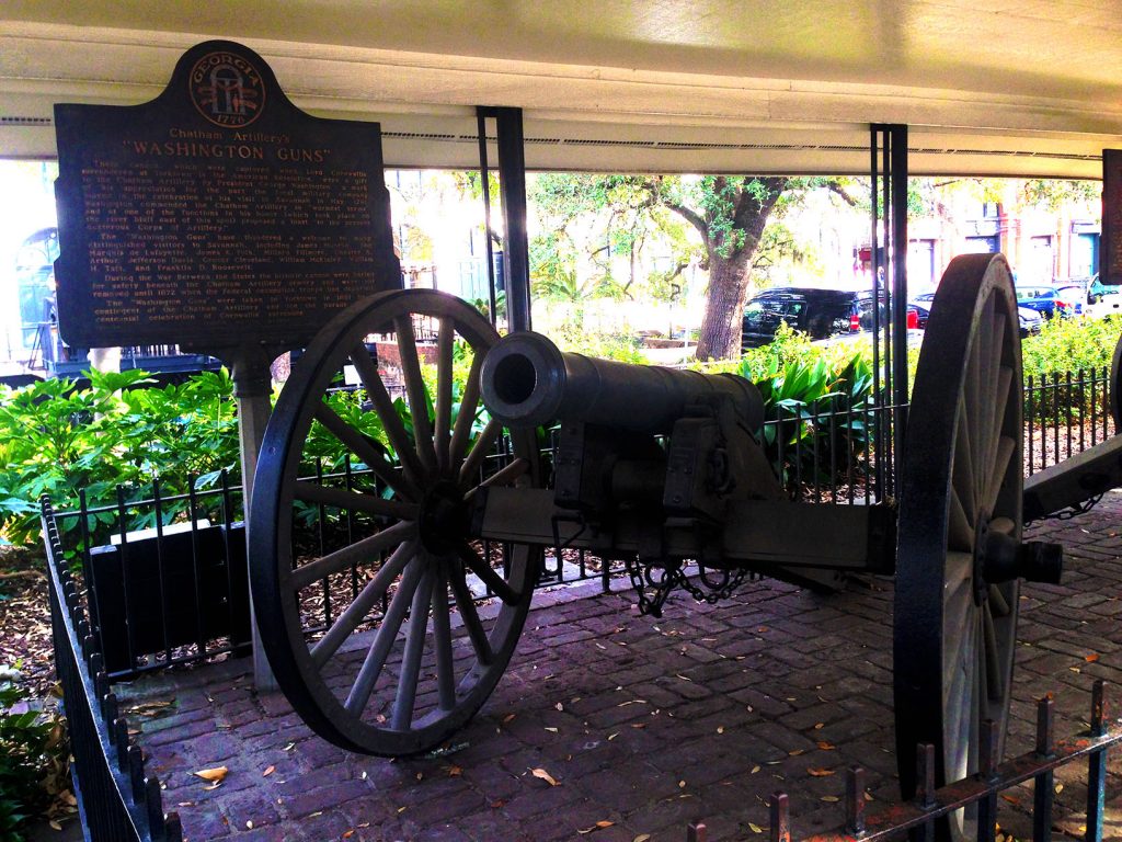 I also saw some really old cannons. The Washington Guns - Savannah